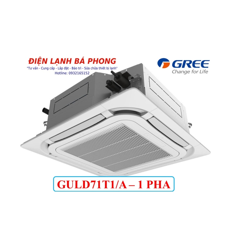 Máy Lạnh Âm trần Gree Inverter 24000BTU GULD71T1/A-S/GULD71W1/NhA-S